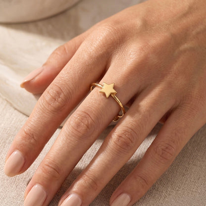 Anillo Estrella Minimalista