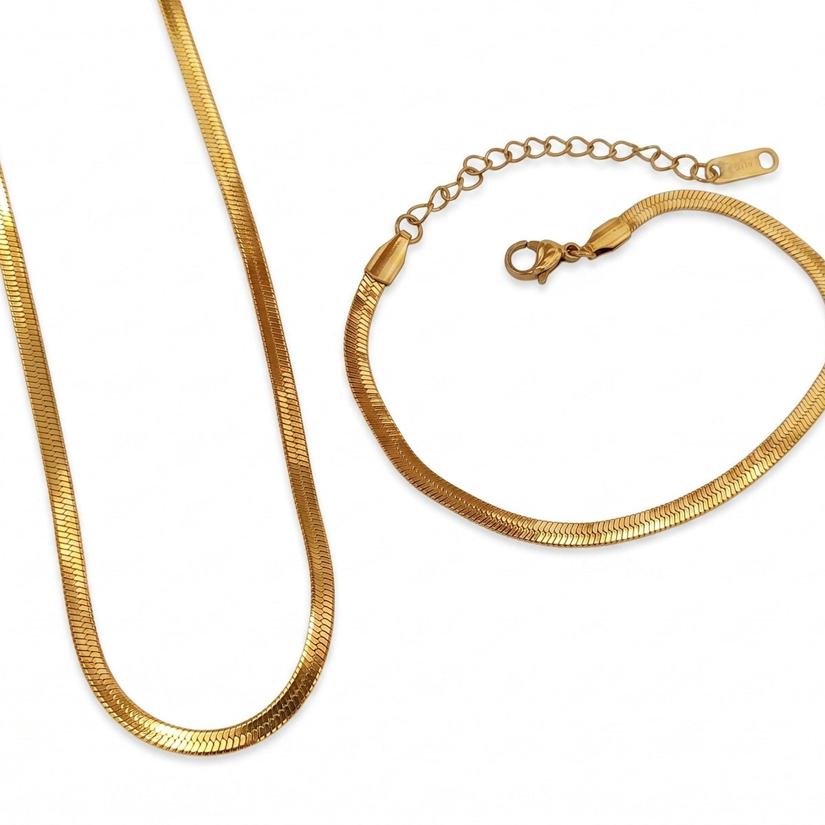 Set Serpiente — Collar y Pulsera Ajustables