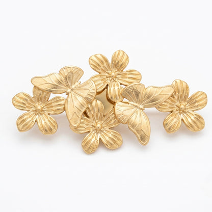Broche Flor y Mariposa