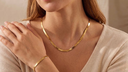 Set Serpiente — Collar y Pulsera Ajustables