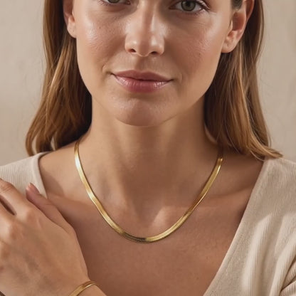 Set Serpiente — Collar y Pulsera Ajustables